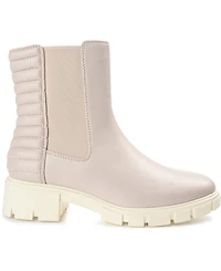 Journee Collection Women's Tatiana Pull On Stretch Gore Lug Sole Booties