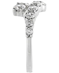 Grown With Love Lab Diamond Bypass Ring (1-1/2 ct. t.w.) 14k White Gold