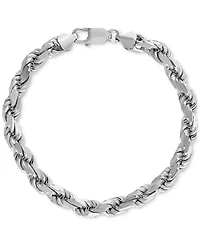 Esquire Men's Jewelry Rope Link Chain Bracelet (7.5mm), Created for Macy's