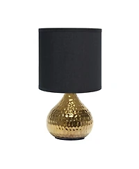 Simple Designs Hammered Drip Mini Table Lamp