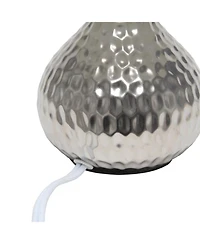 Simple Designs Hammered Drip Mini Table Lamp