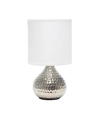 Simple Designs Hammered Drip Mini Table Lamp