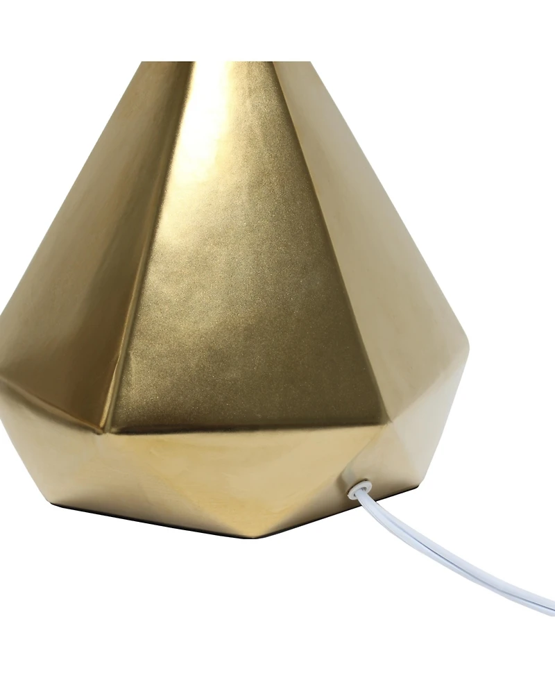 Simple Designs Solid Pyramid Table Lamp