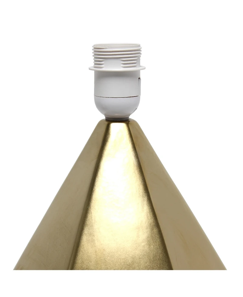 Simple Designs Solid Pyramid Table Lamp
