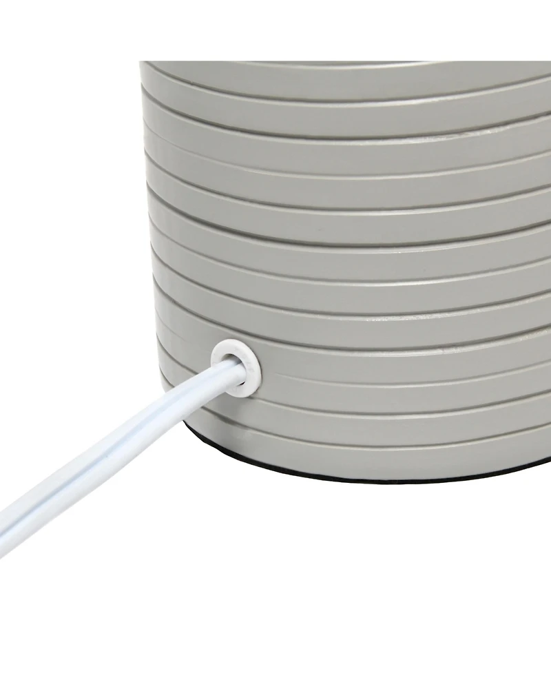Simple Designs Textured Linear Table Lamp