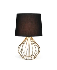 Simple Designs Geometrically Wired Table Lamp