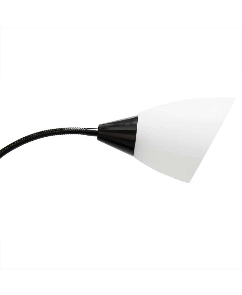 Simple Designs 5 Light Adjustable Gooseneck Floor Lamp with Shades