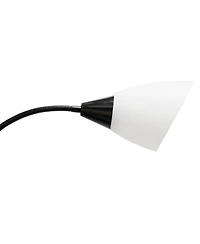 Simple Designs 5 Light Adjustable Gooseneck Floor Lamp with Shades