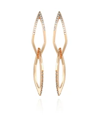 Vince Camuto 14K Gold-Plated and Crystal Diamond Link Drop Earring