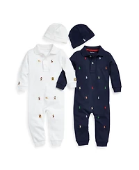 Polo Ralph Lauren Baby Boys Schiffli Cotton Coverall