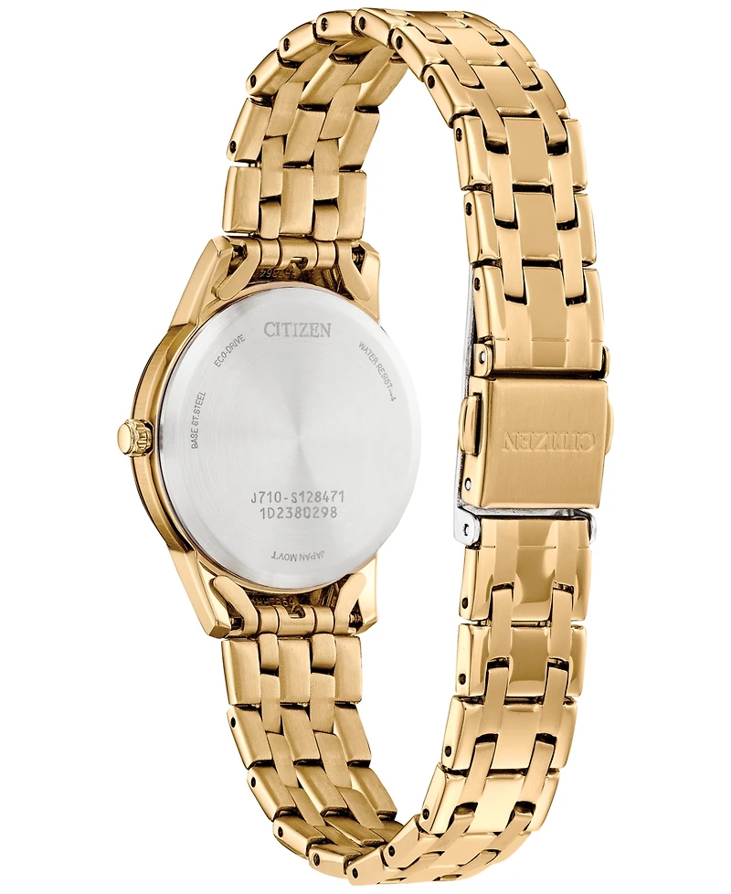 Citizen Eco-Drive Women's Classic Gold-Tone Stainless Steel Bracelet Watch 29mm