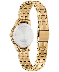 Citizen Eco-Drive Women's Classic Gold-Tone Stainless Steel Bracelet Watch 29mm