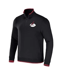Men's Nfl x Darius Rucker Collection by Fanatics Black Arizona Cardinals Logo Quarter-Zip Top