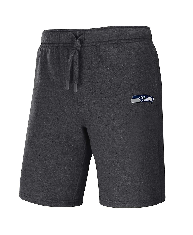 Men's Nfl x Darius Rucker Collection by Fanatics Heather Charcoal Seattle Seahawks Logo Shorts