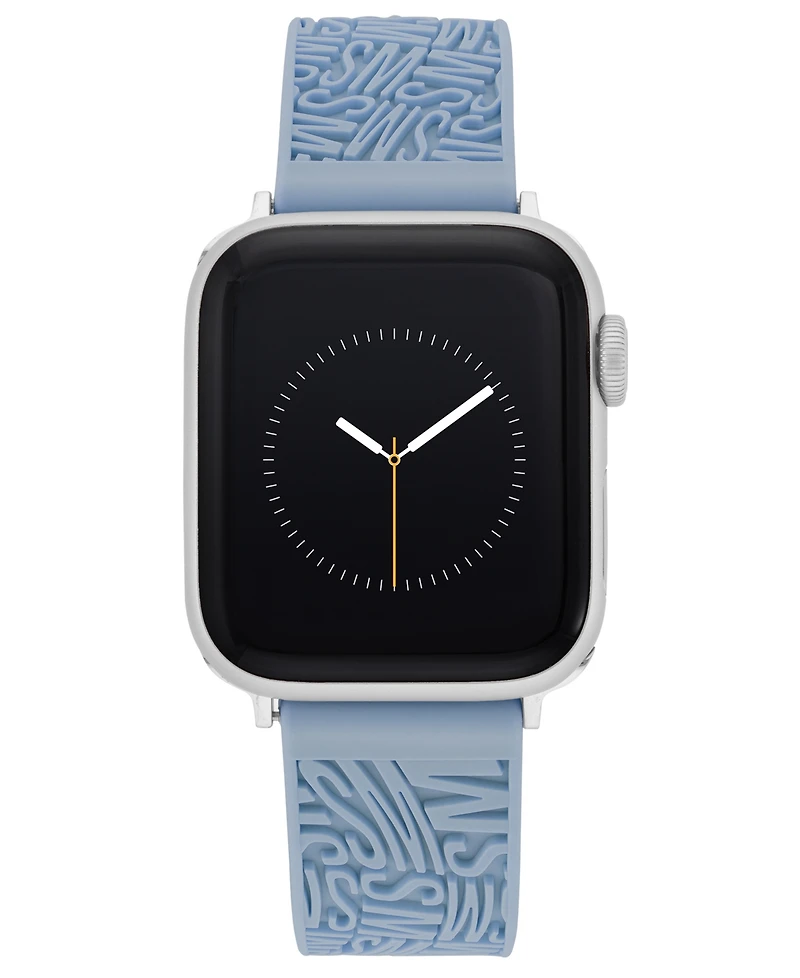 Steve Madden Women's Light Silicone Debossed Swirl Logo Band designed for Apple Watch 42mm (Series 10) & 38/40/41mm