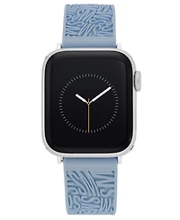 Steve Madden Women's Light Silicone Debossed Swirl Logo Band designed for Apple Watch 42mm (Series 10) & 38/40/41mm