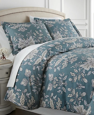 Southshore Fine Linens Vintage-Like Garden 3-Pc. Comforter Set