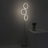 Saturn 66" Led Tree Floor Lamp with 3 Removeable Light Rings