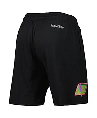 Men's Mitchell & Ness Black Los Angeles Lakers Hardwood Classics Color Bomb Energy Shorts