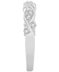 Diamond Swirl Band (3/8 ct. t.w.) 14k White, Yellow or Rose Gold