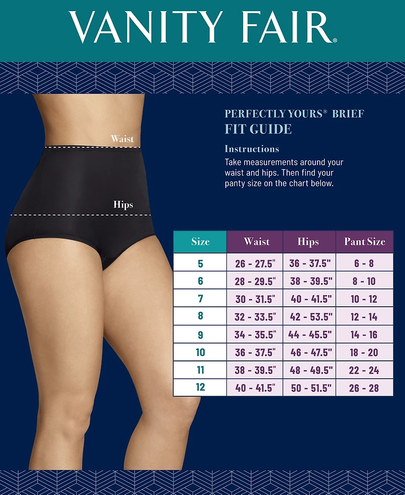 Vanity Fair Perfectly Yours Cotton Classic Brief Underwear 15318