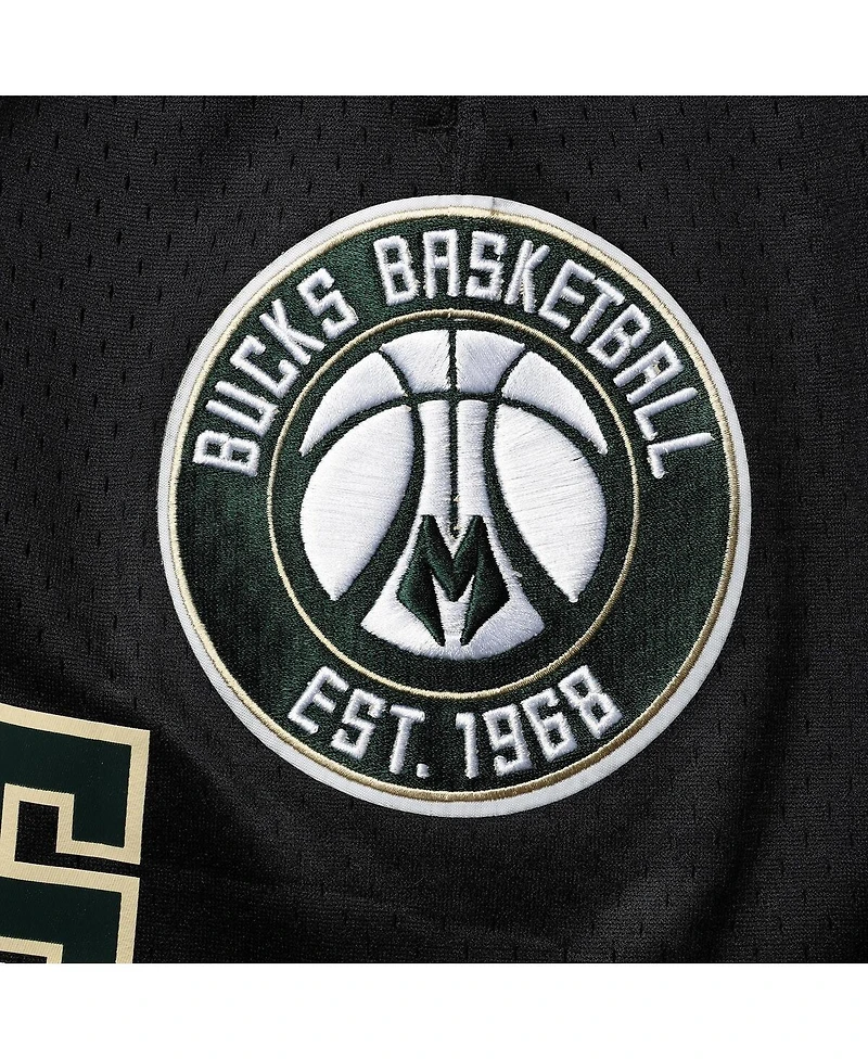 Men's Pro Standard Black Milwaukee Bucks Mesh Capsule Shorts