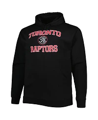 Men's Black Toronto Raptors Big and Tall Heart and Soul Pullover Hoodie