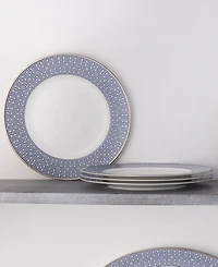 Noritake Infinity Blue 4 Piece Dinner Plate Set, Service for 4