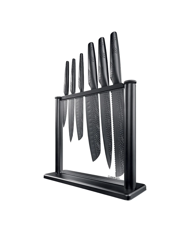 Cuisine::pro Id3 Black Samurai Gozen Knife Block Set, 7 Piece