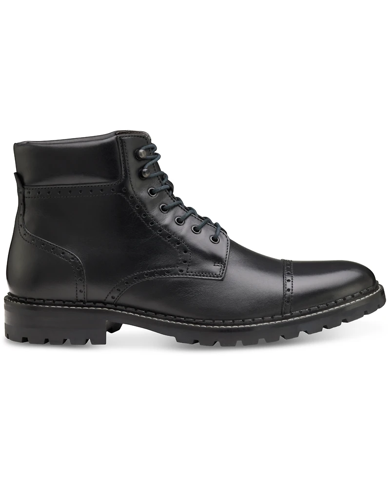 Johnston & Murphy Men's Garrison Brogue Cap Toe Boot