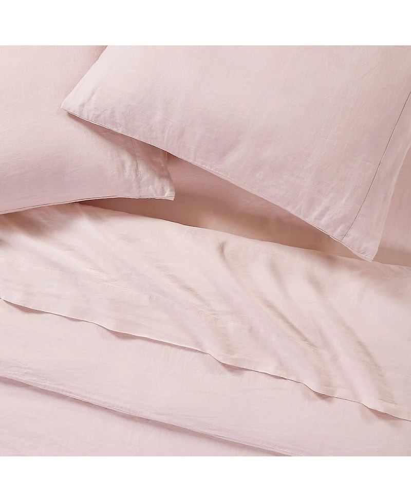 Sijo Luxeweave Linen Sheet Set, Queen (Includes 1 Fitted 60x80x16, Flat 92x104 & 2 Pillowcases 20x29)