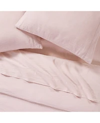 Sijo Luxeweave Linen Sheet Set, Queen (Includes 1 Fitted 60x80x16, Flat 92x104 & 2 Pillowcases 20x29)