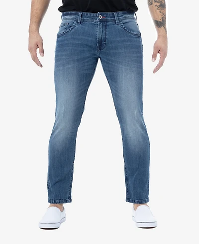 X-Ray Men's Rawx Contrast Neon Stitch Flex Jeans