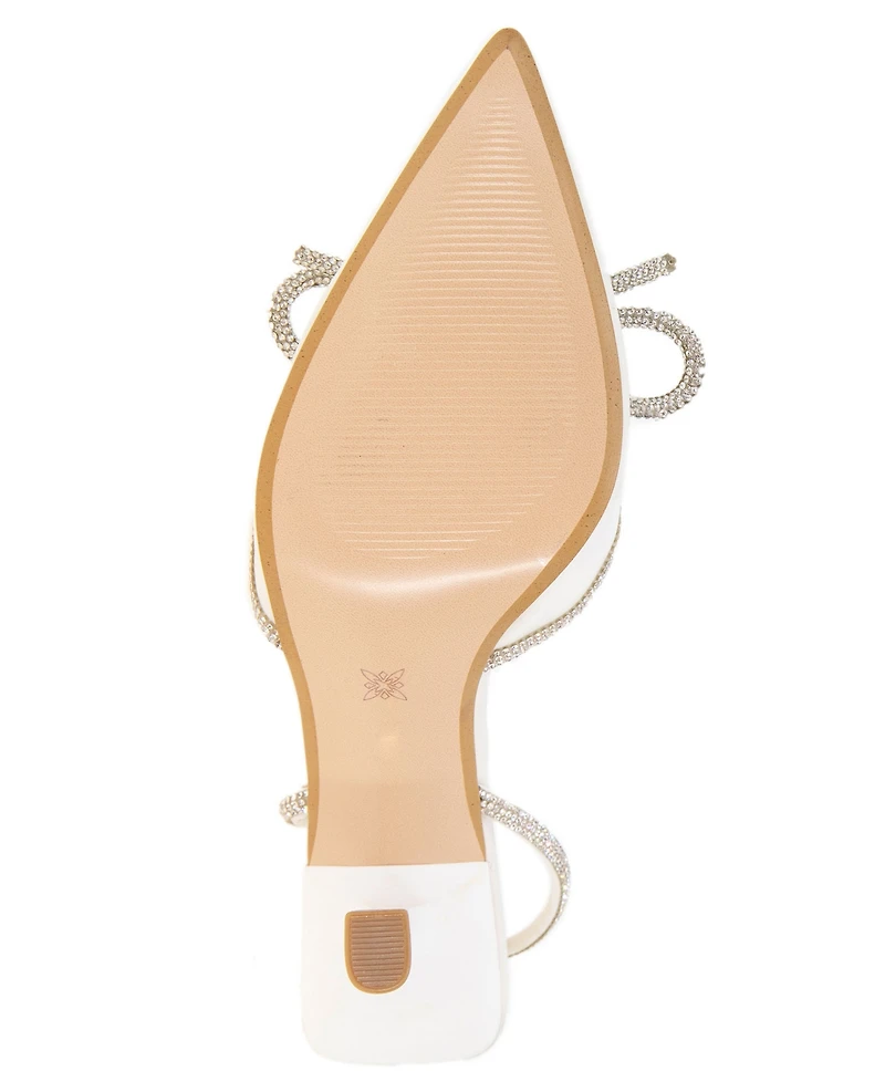 BCBGeneration Women's Ildy Crystal Bow Pointy Toe Pump