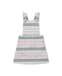 Hope & Henry Little Girls Organic Cotton Sleeveless Ruffle Strap Skirtall