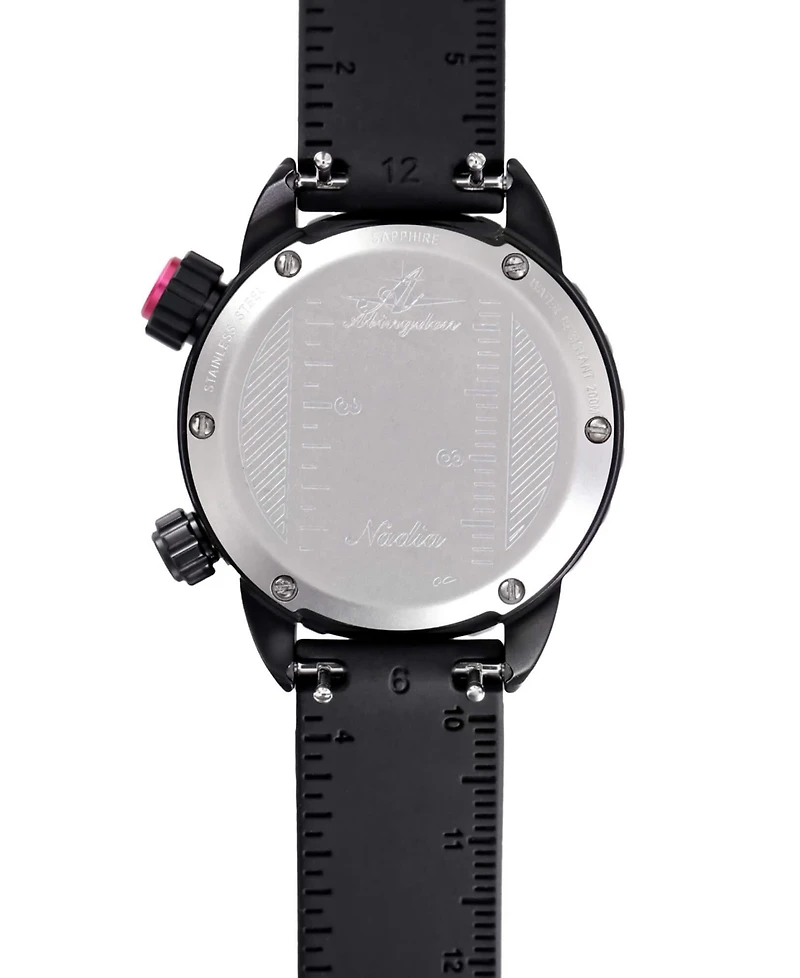 Abingdon Co. Women's Automatic Nadia Silicone Strap Watch 35mm