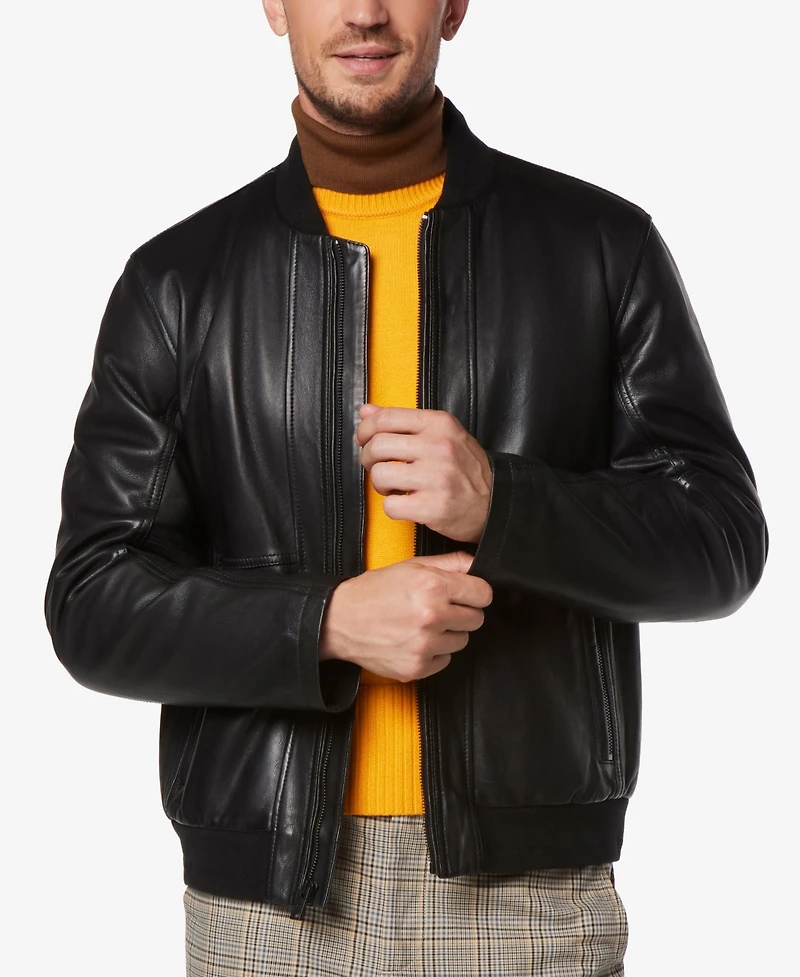 Marc New York Men's MacNeil Smooth Leather Bomber Jacket