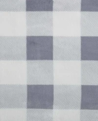 Eddie Bauer Mountain Plaid Ultra Soft Plush Fleece Reversible Blanket, Full/Queen