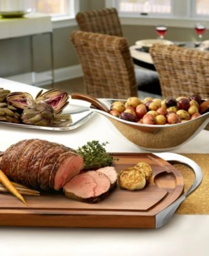 Nambe Wood Metal Serveware Collection