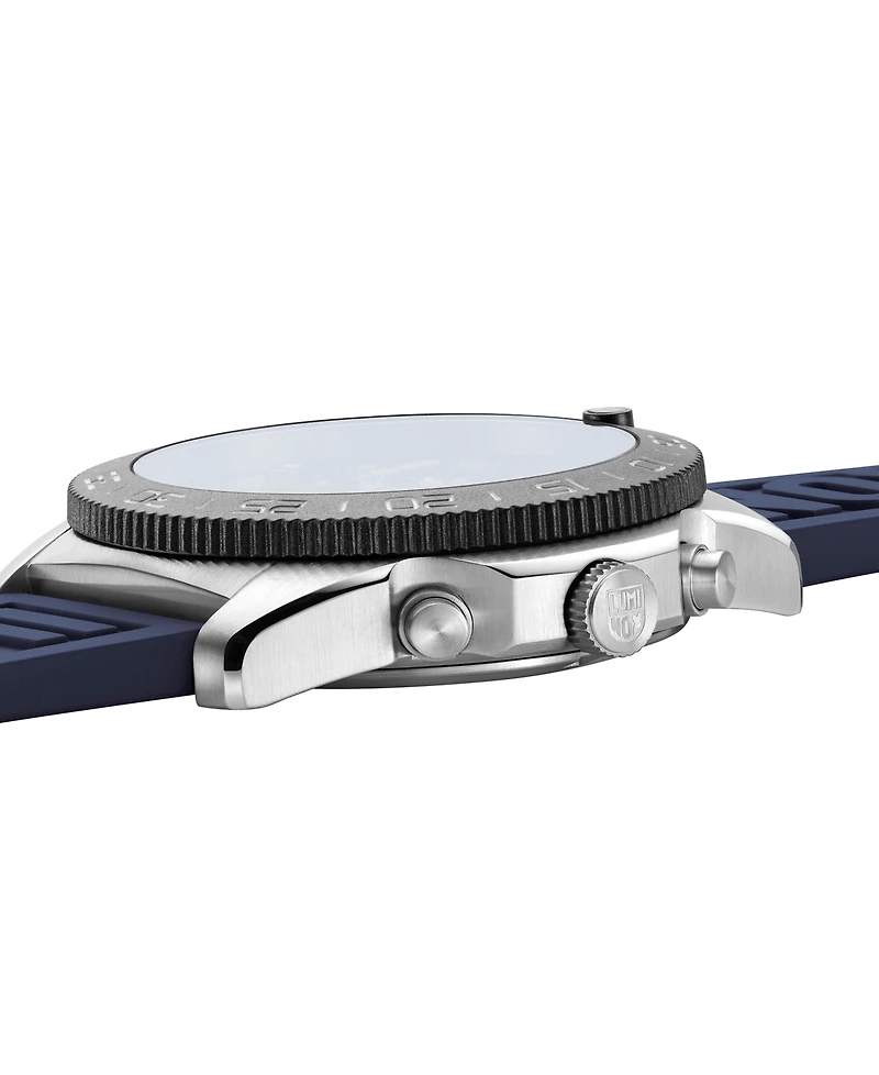 Luminox Men's Swiss Chronograph Pacific Diver Blue Rubber Strap Watch 44mm