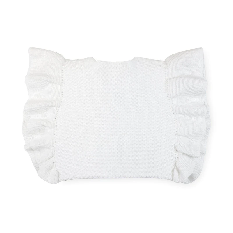 Hope & Henry Baby Girls Ruffle Sleeve Sweater Vest