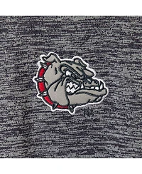 Men's Colosseum Heathered Navy Gonzaga Bulldogs Down Swing Raglan Polo Shirt