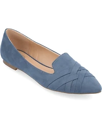 Journee Collection Women's Mindee Pointed Toe Flats