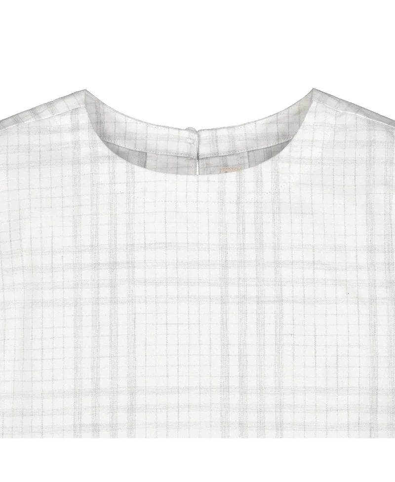 Hope & Henry Baby Girls Short Ruffle Sleeve Top
