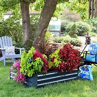 11.75" H Raised Metal Garden Bed - Galvanized Raised Garden Bed Outdoor for Vegetables and Flowers - Dark Gray