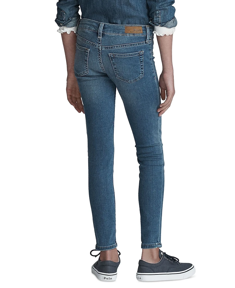 Polo Ralph Lauren Big Girls Aubrie Five-Pocket Denim Leggings