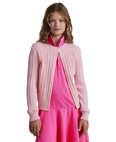 Polo Ralph Lauren Girls 2T-16 Cable-Knit Cotton Cardigan