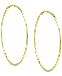 Giani Bernini Polished Wire Extra-Large Hoop Earrings, 80mm, Created for Macy's