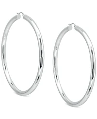 Giani Bernini Round Polished Large Hoop Earrings, 70mm, Created for Macy's