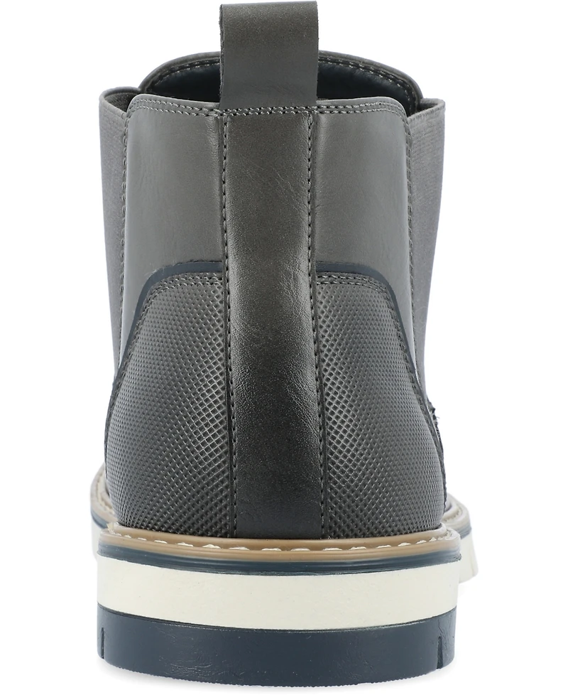 Vance Co. Men's Waylon Tru Comfort Foam Pull-On Cap Toe Chelsea Boot